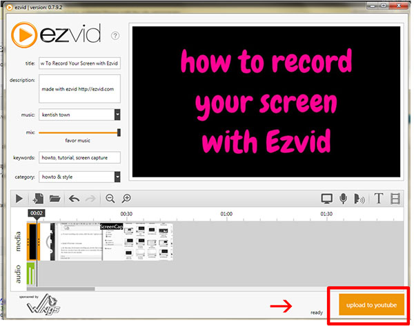 Ezvid screen recorder full download